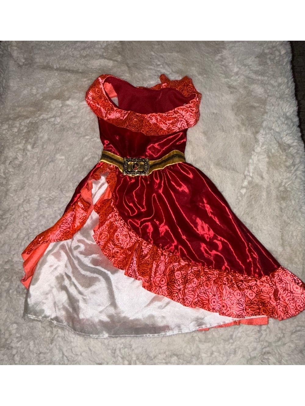 Red Princess Costume Dress – Fits Ages 4–5
